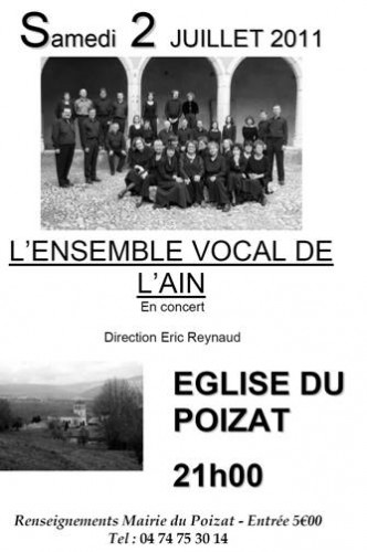 ensemble vocal de l'ain,le poizat,ain,rhône-alpes,musique,concert,poulenc,fauré,franck,gounod,eric reynaud